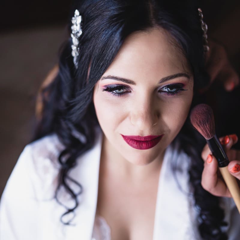 foto trucco della sposa